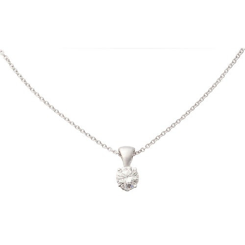 14k White Gold Diamond Necklace .25ct