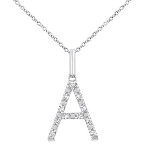 Initial Diamond Necklace-A