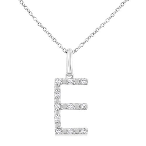 Initial Diamond Necklace-E