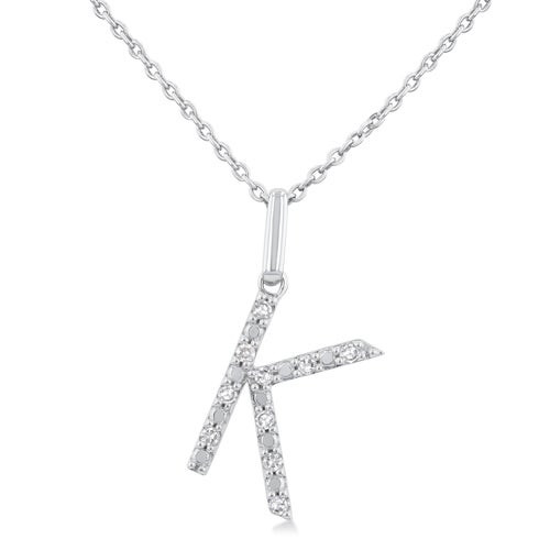 Initial Diamond Necklace-K