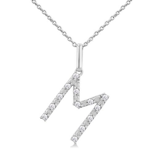 Initial Diamond Necklace-M
