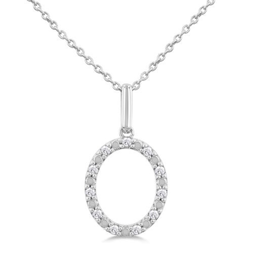 Initial Diamond Necklace-O