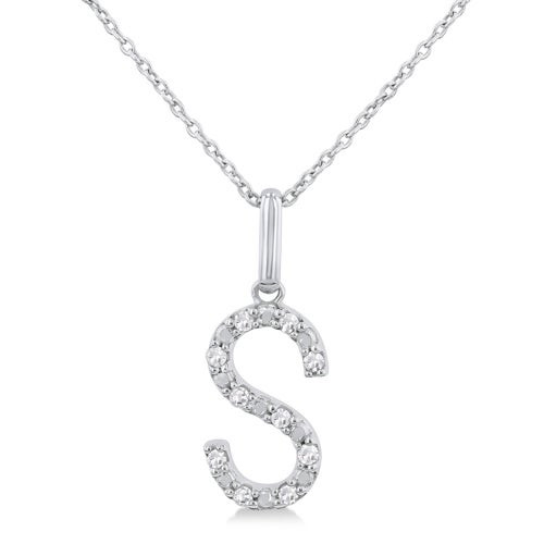Initial Diamond Necklace-S