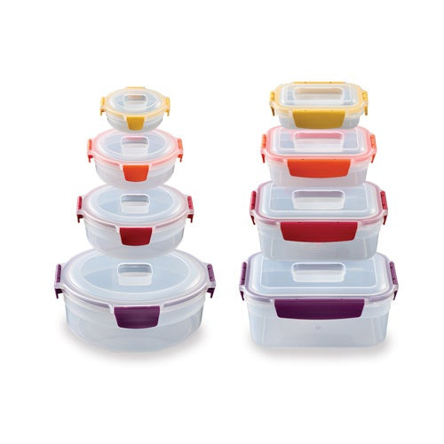 Nest Lock 16pc Multi-Color Mixed Food Storage Container Set