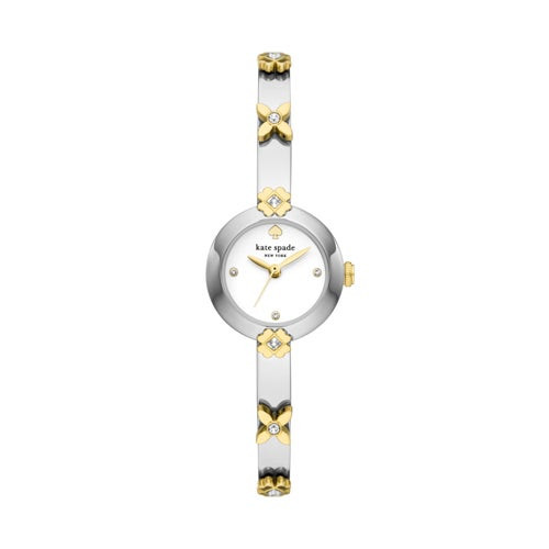 Ladies Monroe Heritage Bloom 2-Tone Stainless Steel Watch White Dial