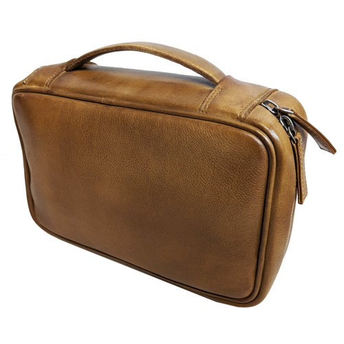 Deluxe Tech Travel Kit Cognac