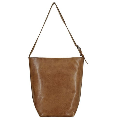 Chance Leather Shoulder Bag Cognac