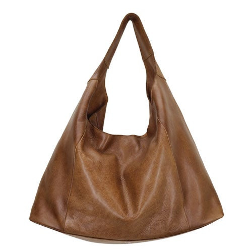 Lindsey Leather Tote/Shoulder Bag Cognac