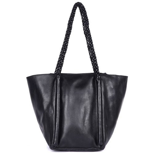 Wander Leather Tote Black