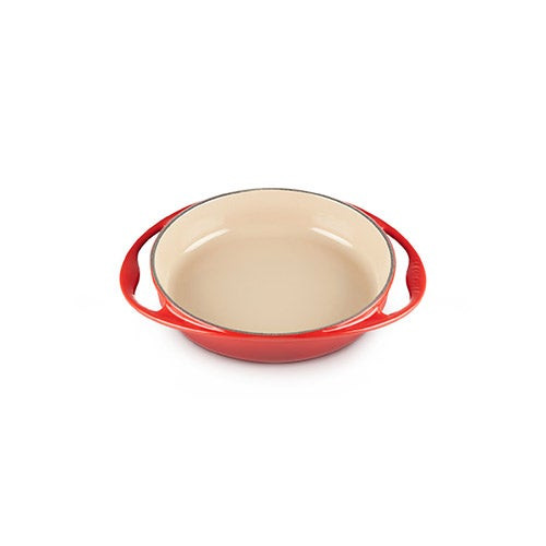 2qt Traditional Cast Iron Round Tarte Tatin Dish Cerise
