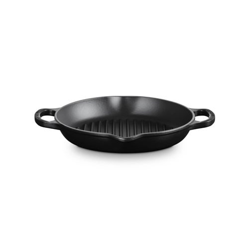 9.75" Signature Cast Iron Deep Round Grill Licorice
