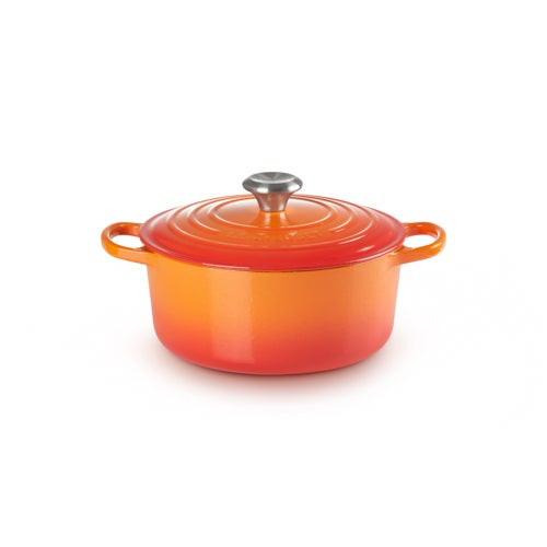 4.5qt Signature Cast Iron Round Dutch Oven Flame