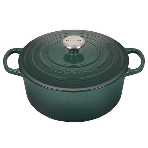 5.5qt Signature Cast Iron Round Dutch Oven Artichaut