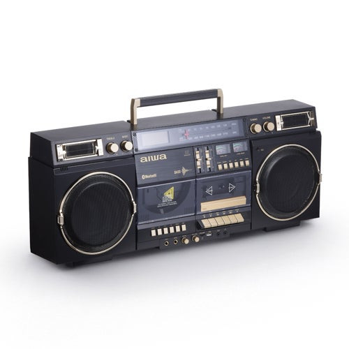 Backtrack Retro Boombox Black & Gold