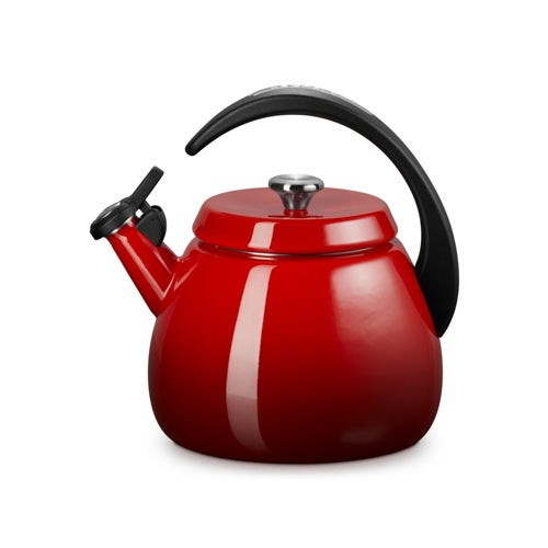 2.2qt Enamel on Steel Cloche Kettle Cerise