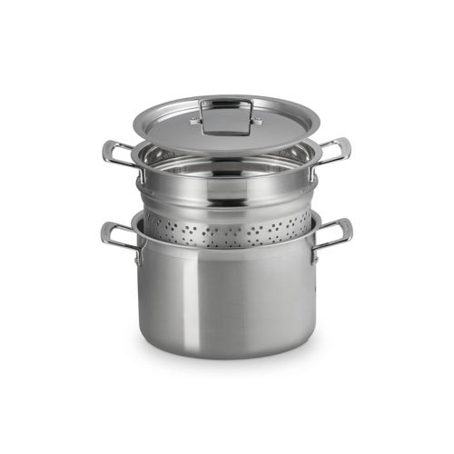 7.6qt Classic Stainless Steel Pasta Pot w/ Colandar Insert