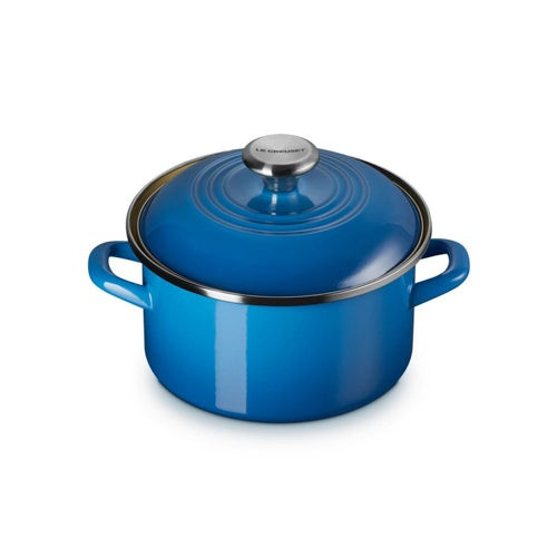 3.8qt Enamel on Steel Covered Petite Stockpot Marseille