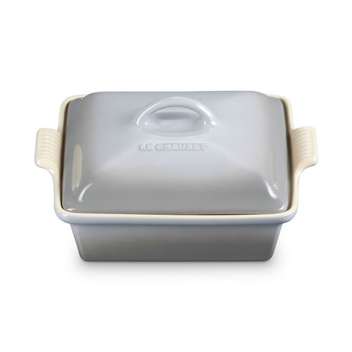 2qt Heritage Stoneware Shallow Covered Casserole French Gray