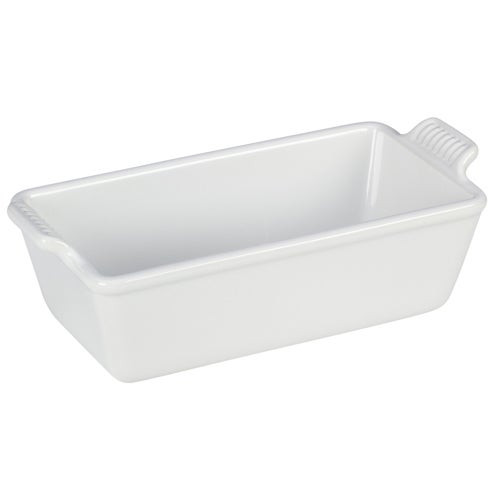 9" Heritage Stoneware Loaf Pan White