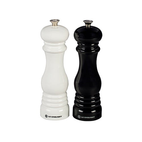 Ceramic Grinder Salt & Pepper Mill Set Black & White