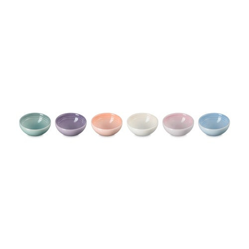 6pc Vancouver Pinch Bowl Set Pastel Multi-Color