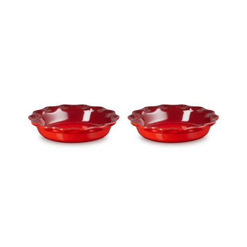 Set of 2 Heritage Pie Dishes Cerise
