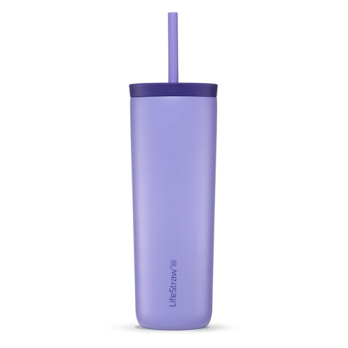 LifeStraw Go Series 18oz Stainless Steel Tumbler Thistle Purple
