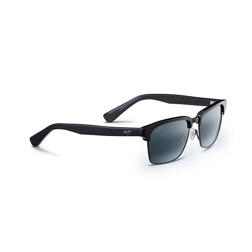 Kawika Polarized Sunglasses Black Gloss Frame Neutral Gray Lens