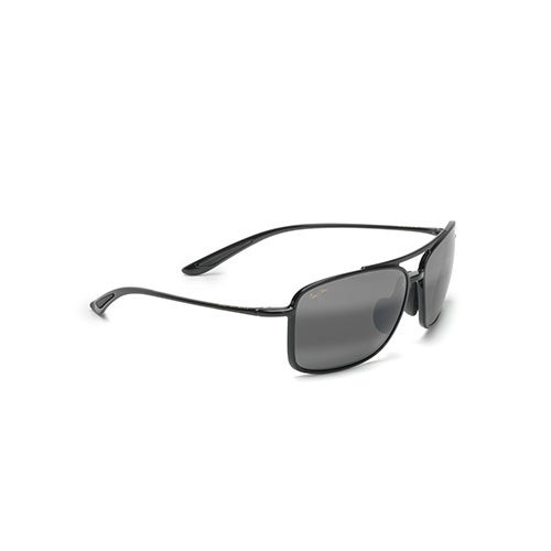 Kaupo Gap Polarized Sunglasses Black Gloss Frame Neutral Gray Lens