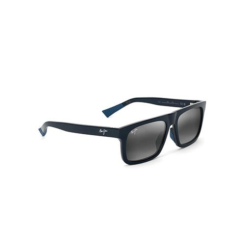 Opio Polarized Sunglasses Shiny Blue Frame Neutral Gray Lens