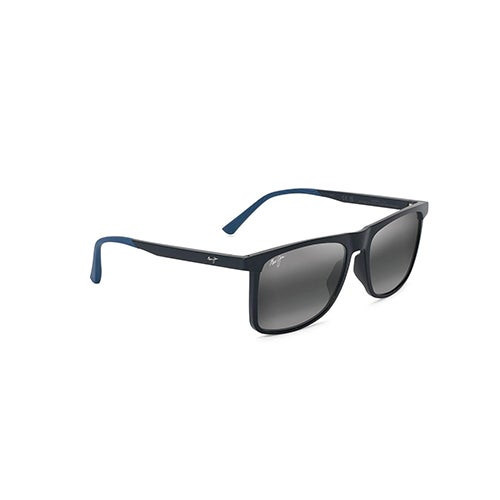 Makamae Polarized Sunglasses Matte Blue Frame Neutral Gray Lens