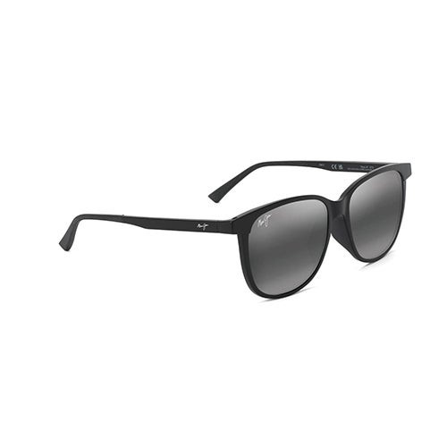 Ilikea Asian Fit Polarized Sunglasses Matte Black Frame Neutral Gray Lens