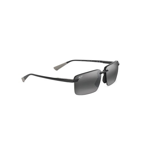 Laulima Asian Fit Polarized Sunglasses Matte Black Frame Neutral Gray Lens