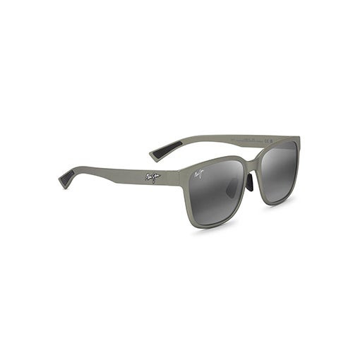 Pualele Asian Fit Polarized Sunglasses Gray Green Frame Neutral Gray Lens