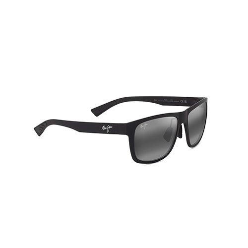 Puakea Polarized Sunglasses Matte Black Frame Neutral Gray Lens