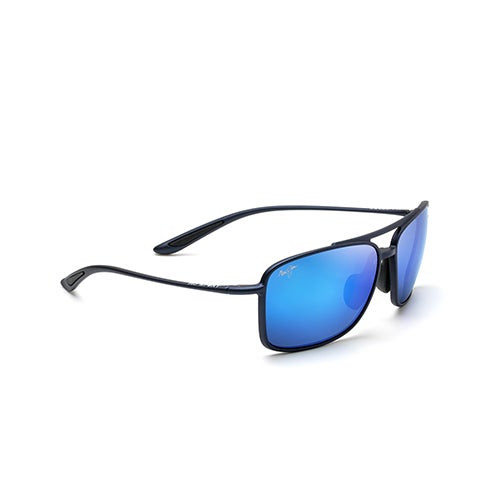 Kaupo Gap Polarized Sunglasses Matte Blue Frame Blue Hawaii Lens