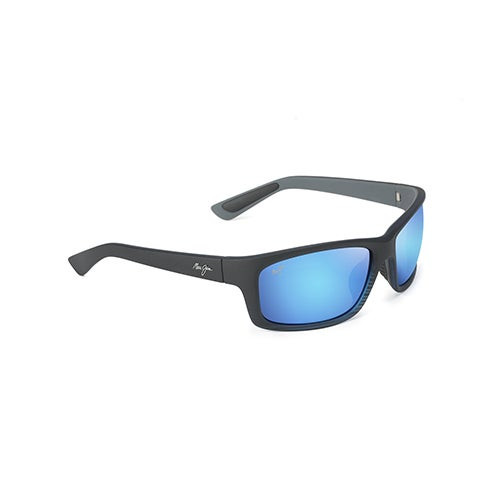 Kanaio Coast Polarized Sunglasses Matte Blue Frame Blue Hawaii Lens