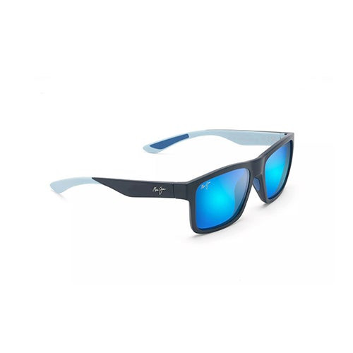 The Flats Polarized Sunglasses Navy Frame Blue Hawaii Lens
