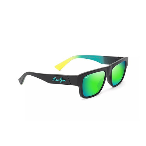 Kokua Polarized Sunglasses Matte Black Frame MAUIGreen Lens