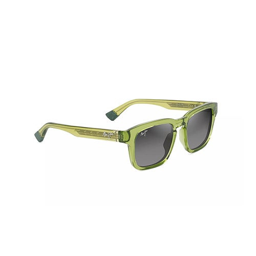 Maluhia Polarized Sunglasses Shiny Grass Green Frame Neutral Gray Lens