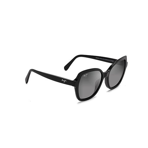 Mamane Polarized Sunglasses Black Gloss Frame Neutral Gray Lens