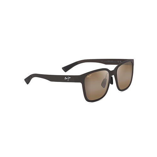 Paulele Asian Fit Polarized Sunglasses Matte Brown Frame HCL Bronze Lens