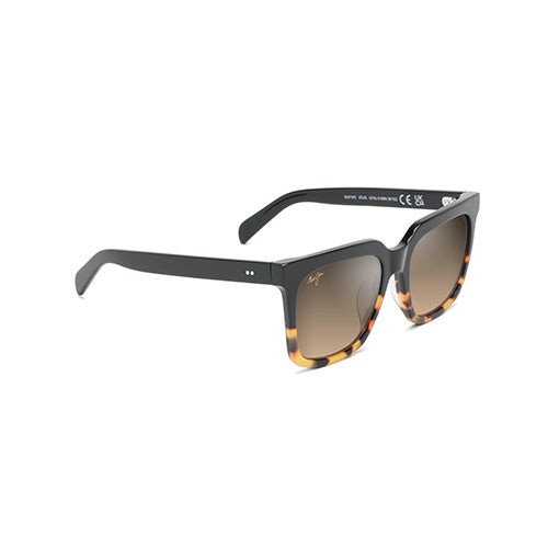 Rooftops Polarized Sunglasses Black & Tortoise Frame HCL Bronze Lens