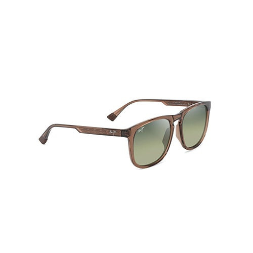Kupa'a Polarized Sunglasses  Shiny Light Brown Frame  Maui HT Lens