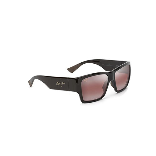Ka'olu Polarized Sunglasses  Shiny Brown Frame  Maui Rose Lens