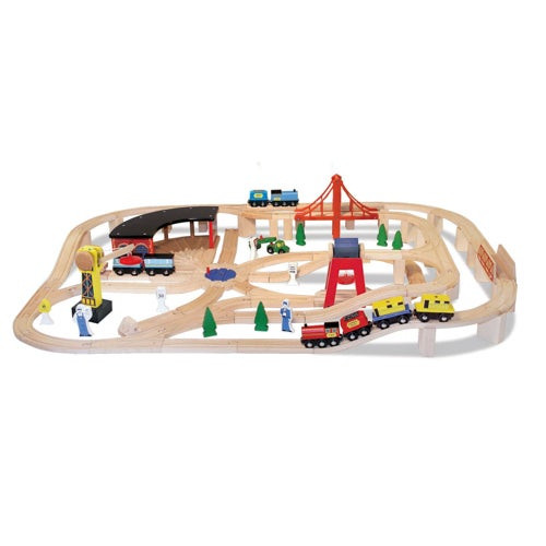 Wooden Railway Train Set Ages 3+ Years