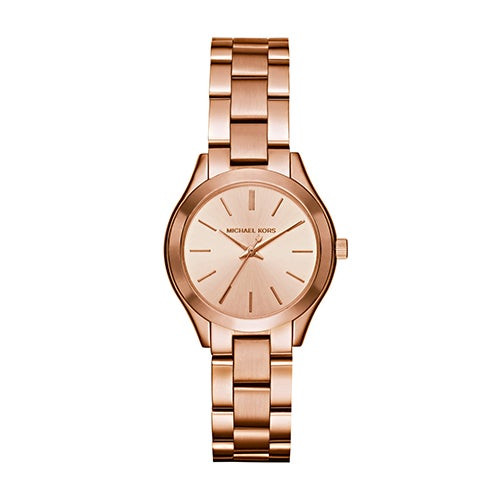 Ladies Mini Runway Rose Gold-Tone SS Watch Rose Gold Dial