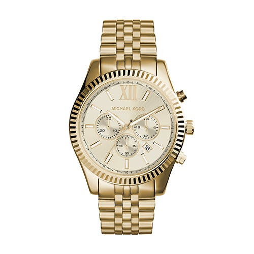Mens Lexington Gold Tone Chronograph  Watch