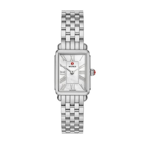 Ladies Deco Park Silver-Tone Stainless Steel Watch Mother-of-Pearl Dial