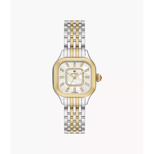 Ladies' Meggie 2-Tone 18K Gold Stainless Steel Watch  Diamond & MOP Dial